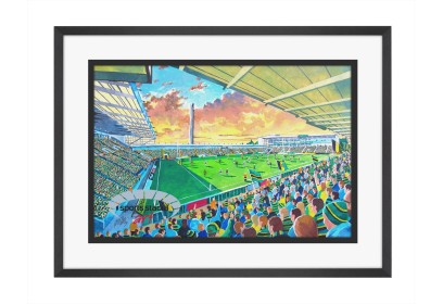 Franklins Gardens Stadium Fine Art Print - Northampton Saints Rugby Union